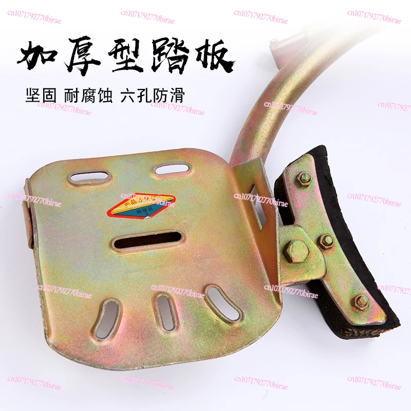 Electrician foot buckle pole climber Electric pole cement pole on a full set of utility poles New