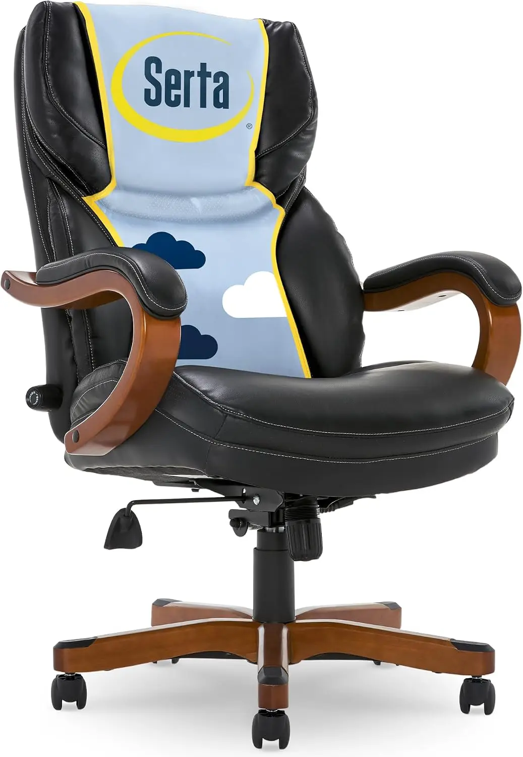Big & Tall Executive Office Chair with Lumbar Support, Leather Chair | Conway, Ergonomic 350lb Capacity Computer Chair, Padded A
