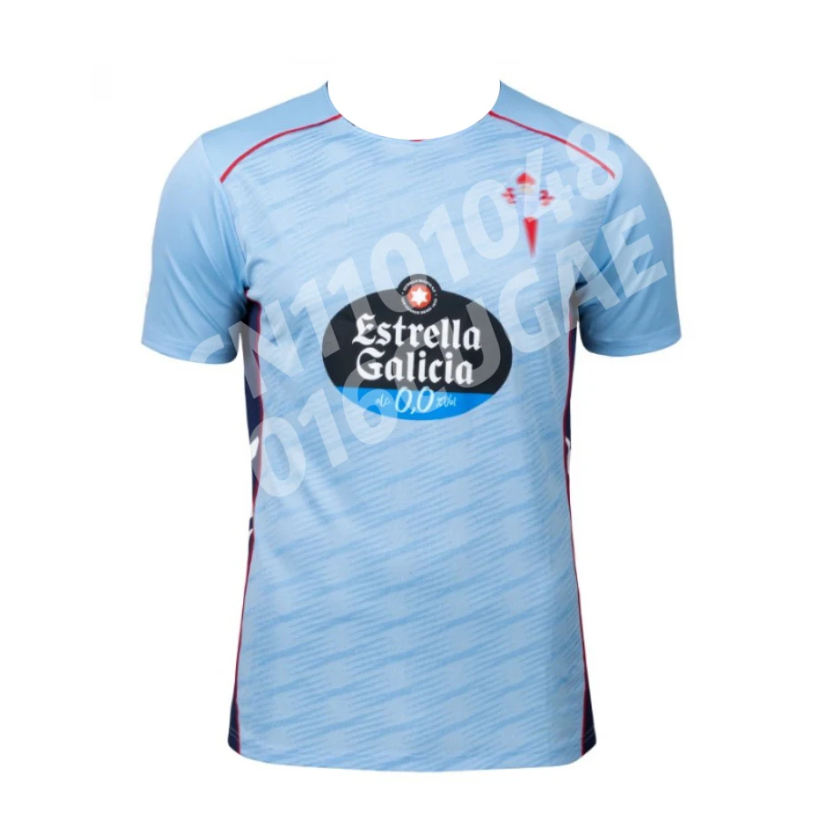 2025-26 سيلتا فيجو جيرسي كرة القدم قصيرة الأكمام ثلاثية الأبعاد تنفس الكبار الاطفال التدريب الرياضي التجفيف السريع نادي كرة القدم بلايز عادية