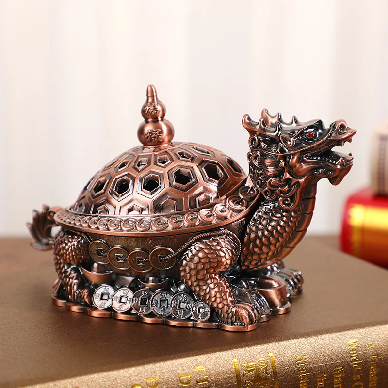 

Dragon Turtle Incense Burner, Metal Material, Insence Holder, Wierook Houder, Home Decoration Accessories, AT028