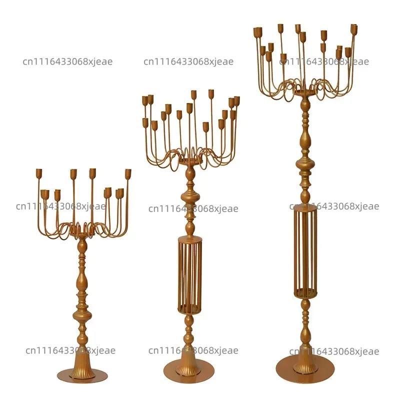 Candlestick wedding props large wrought iron floor candlestick oversized halloween decoration wedding beauty accessories