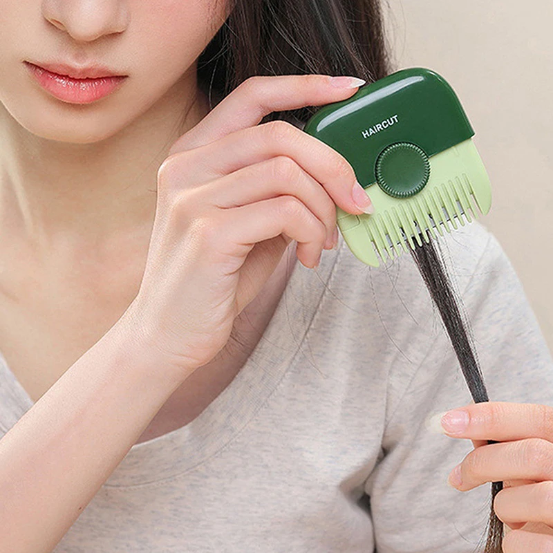 1/2Pcs 2 In 1 เด็กตัดผมและ Hairdressing หวี Trim Bangs และผมบาง Trimmer คู่มือแบบพกพาเด็กผม Clipper