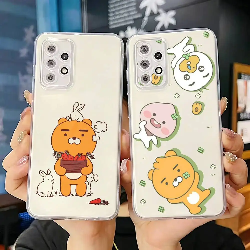 Vintage Coquette Kakao Friends  Phone Case Transparent Silicone Soft For Samsung S25,S24,S21,S22,S23,S30,Ultra,S20,Plus,Fe