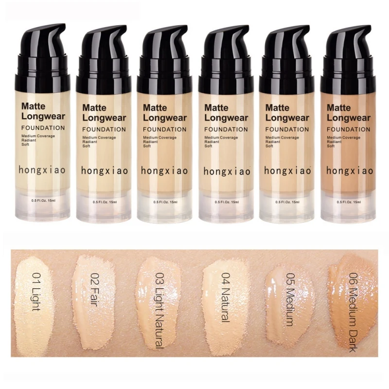 Liquid Concealer Foundation Cream Texture Covers Acne Marks Dark Circles Waterproof Face Makeup Lasting Brighten Cosmetics 15ML