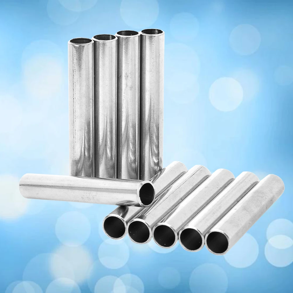 

10pcs 8Mm Stainless Steel Tube For Machine Handle Tattoo Accessories Light Weight Safe Needle Holder Durable