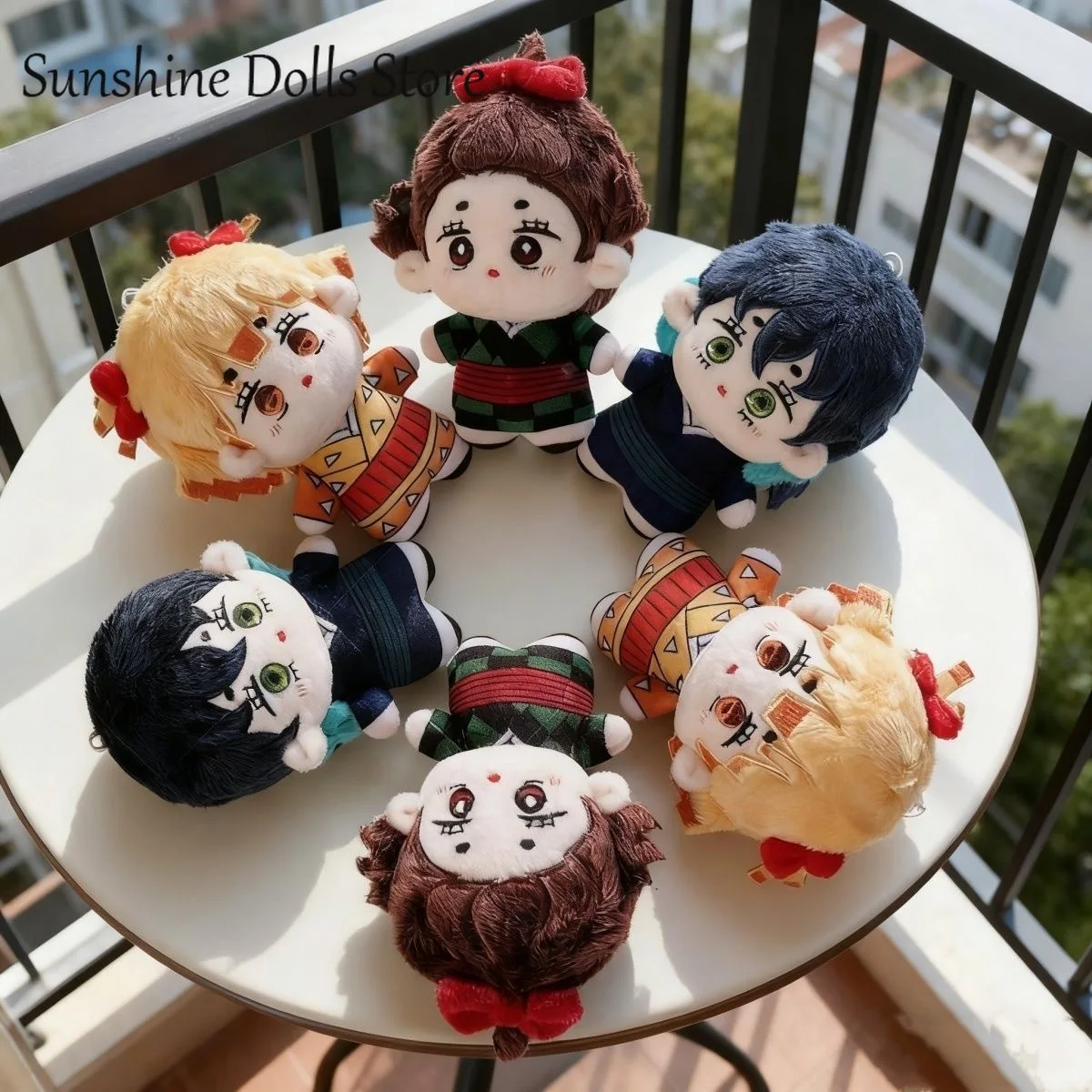 

Hashibira Inosuke Agatsuma Zenitsu Kamado Tanjirou Plush Cotton Doll Starfish Body Dolls 10CM Pendant Toys Plushie Mascot Gift