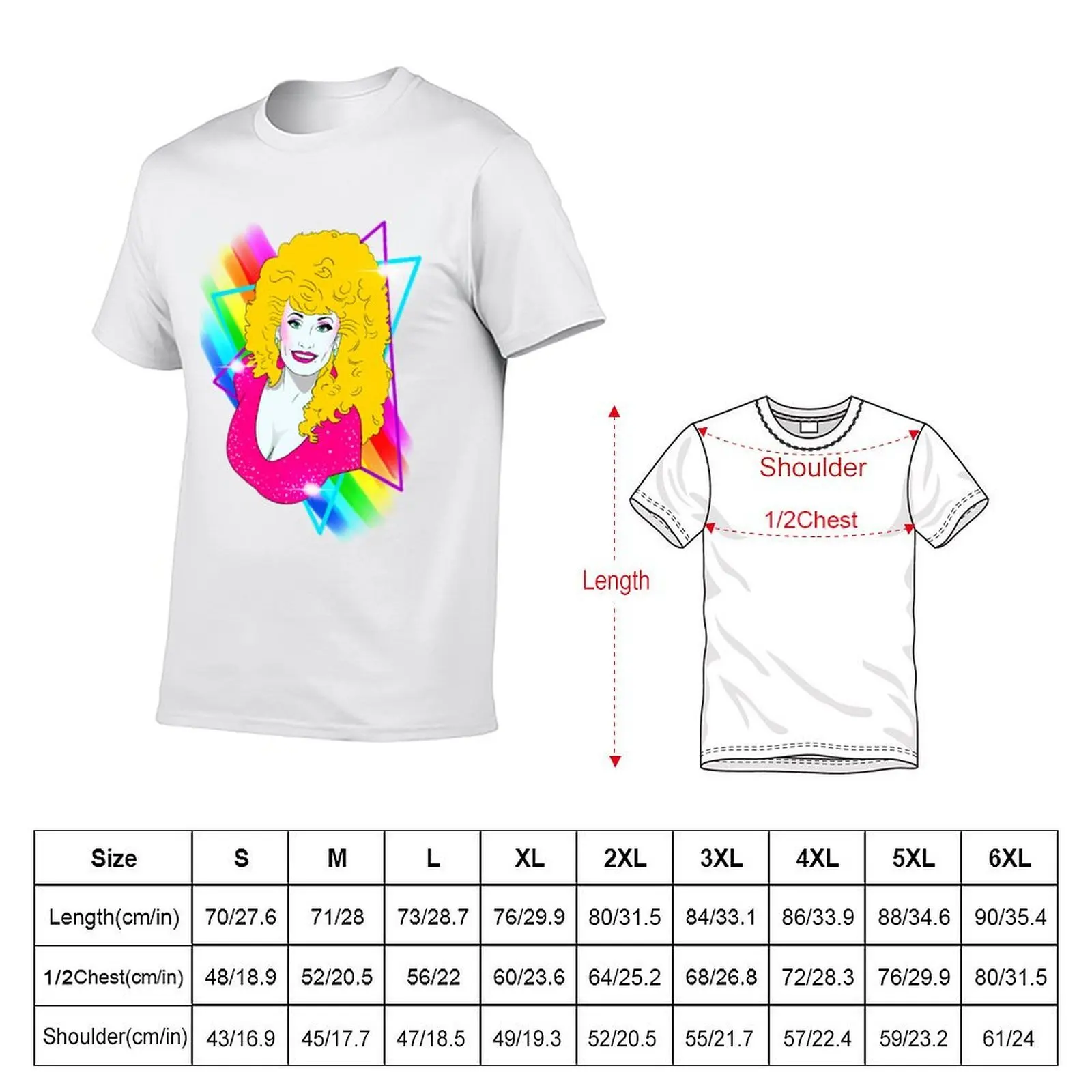 Rainbow Dolly (smaller) T-Shirt cute clothes cotton man t-shirts funny t shirts for men