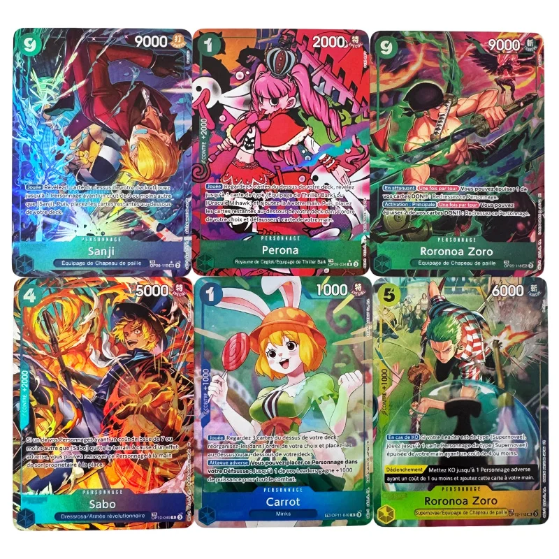 Anime Card One Piece OPCG Replica Nika Luffy Four Emperors Shanks Teach Buggy Zoro Sanji Nami Ace Game Anime Collection Cards view 5