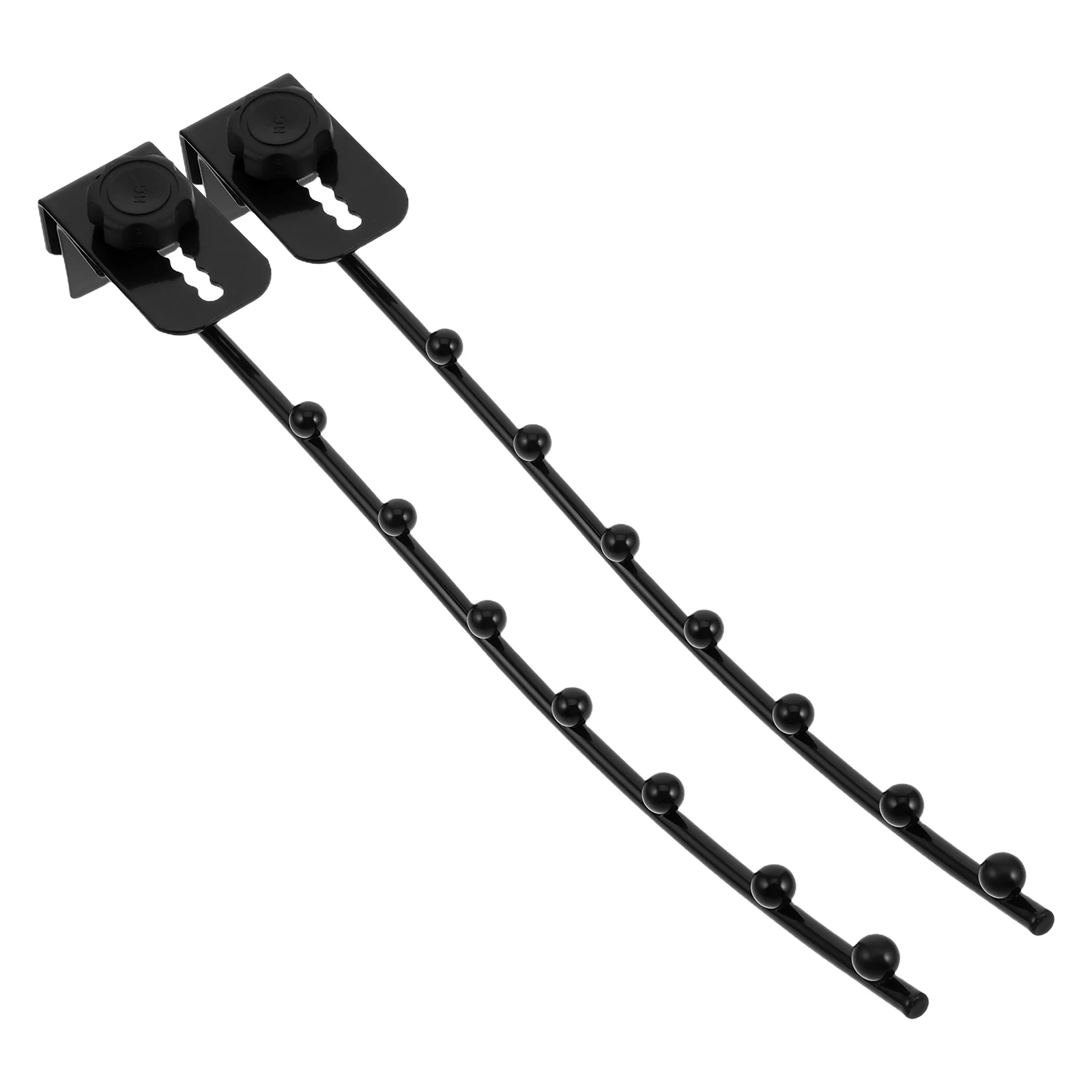 

2pcs Anti-theft Window Hooks Hangers Clothes Rack Adjustable Closet Balcony Bedroom Space Saving Garment Drying Steel