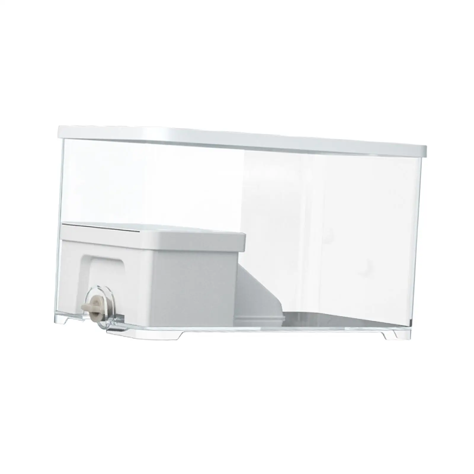 Turtle Tank Turtle Habitat Box Amphibians with Rest Platform Sturdy Bottom Drainage Breeding Turtle Terrarium Pets Accessory