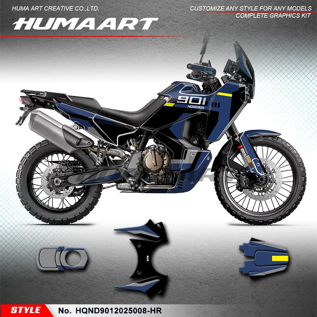 

Виниловая наклейка на мотоцикл HUMAART для HUSQVARNA NORDEN 901 2020 2021 2022 2023 2024 2025, защита, HQND9012025008-HR