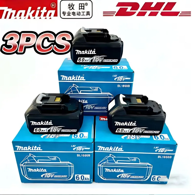 

Makita Rechargeable 18V 6.0 Lithium-Ion Battery with LED Indicator, High Capacity for Makita Cordles Power Tool Battey