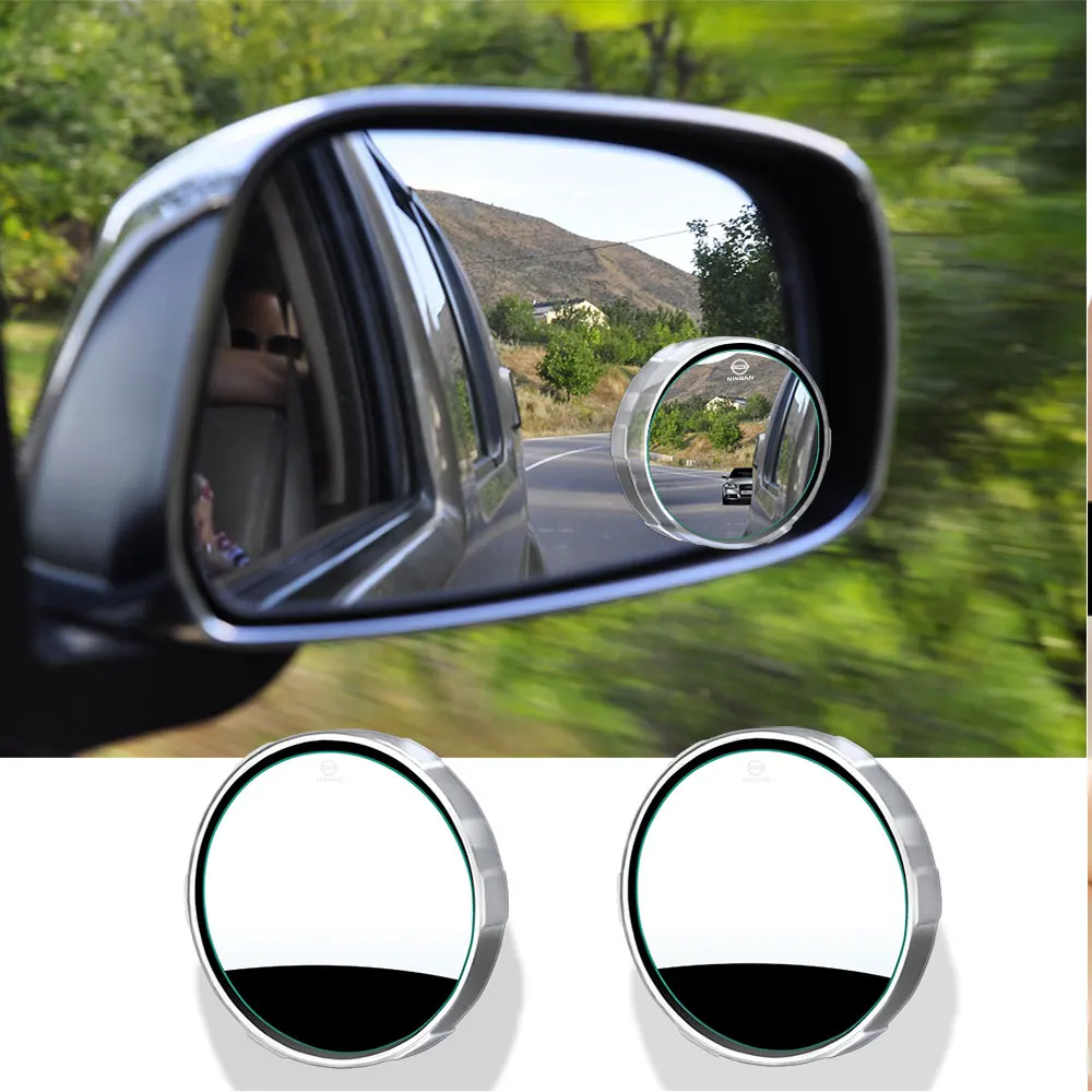 

2 шт. вращающееся на 360 градусов круглое вспомогательное зеркало заднего вида Автомобильные аксессуары для Nissan Nismo Tiida Teana GTR 350Z 370Z 240SX Juke