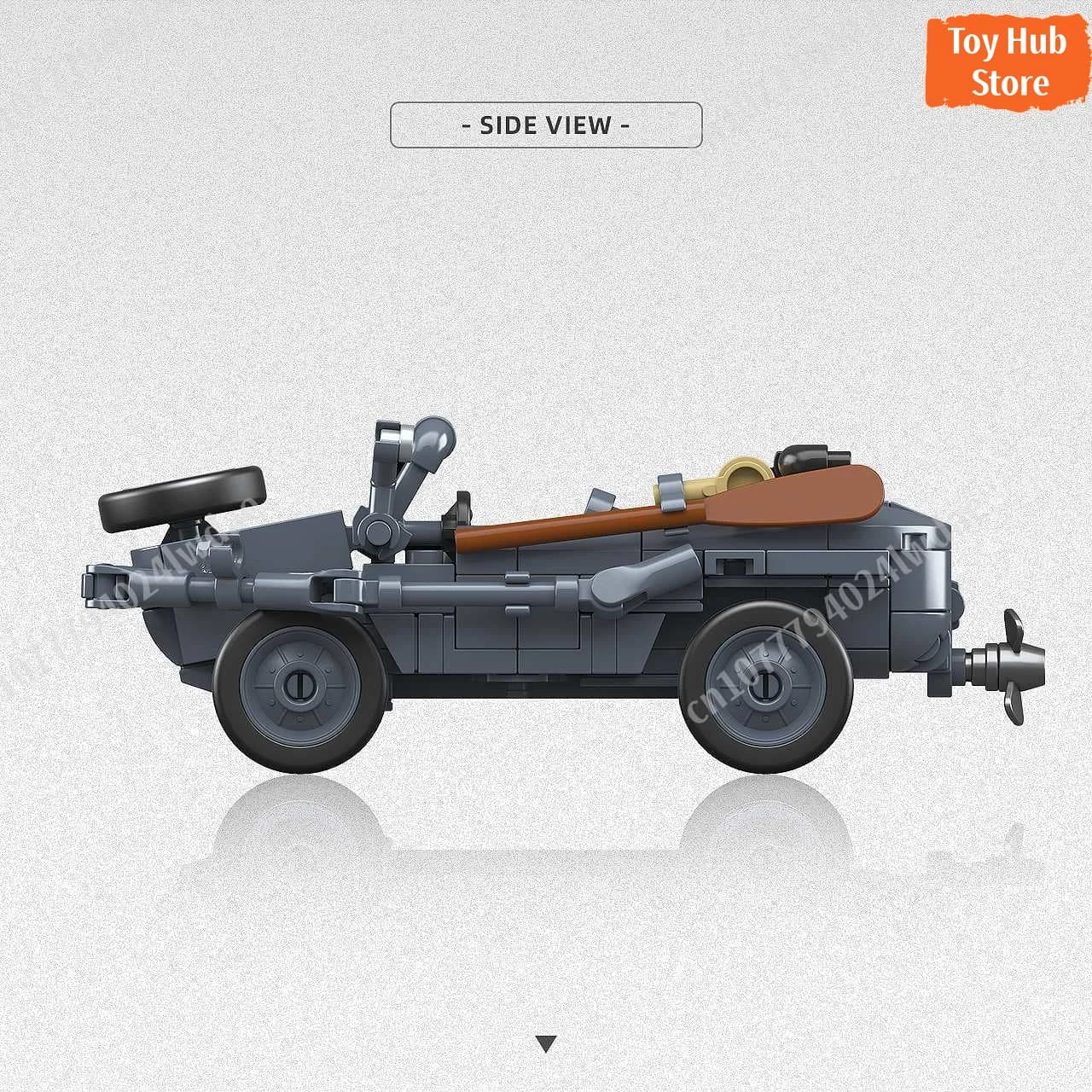 Modello Militare Tedesco Tipo 166 Schwimmwagen della Seconda Guerra Mondiale in Scala 1:35, Giocattolo Educativo per Appassionati, Regalo per Bambini