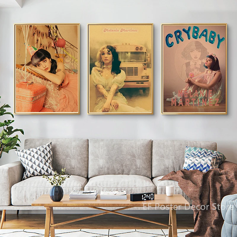 Vintage Singer Poster Retro Music Album Prints Melanie Martinez Pop Home Room Bar Cafe Club Decor Aesthetic Art Wall Painting