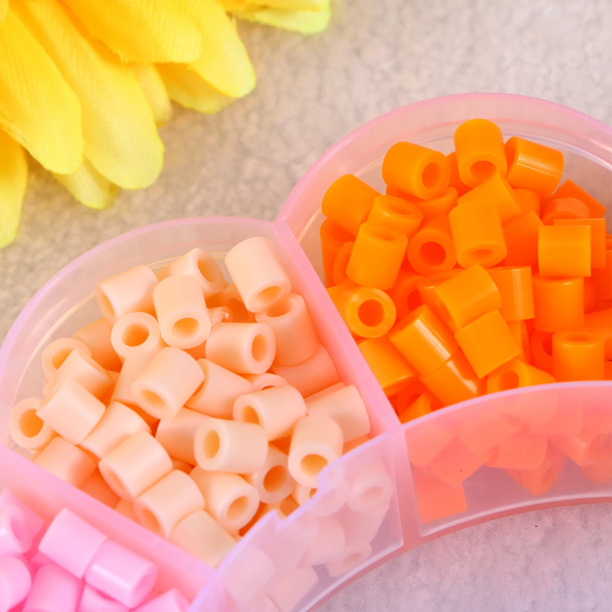 

1200pcs Diy 12 Colors 5Mm Funny Beads Craft Set For Kids Colorful Fuse Kit Ironing Paper Pegboard Tweezer Included Creative