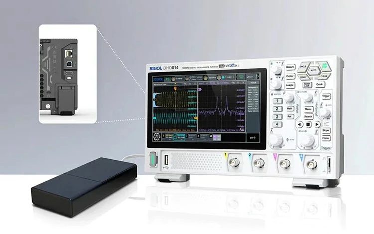 RIGOL DHO802 70MHz 2-Channel 12Bit Portable High Resolution Digital Oscilloscope w/7-inch Touch Screen with 2PCS 150MHz Probes