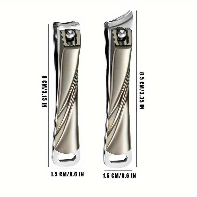 Cortauñas profesional grande, cortaúñas Diagonal, juego de cortaúñas con apertura, herramientas de pedicura de un solo paquete