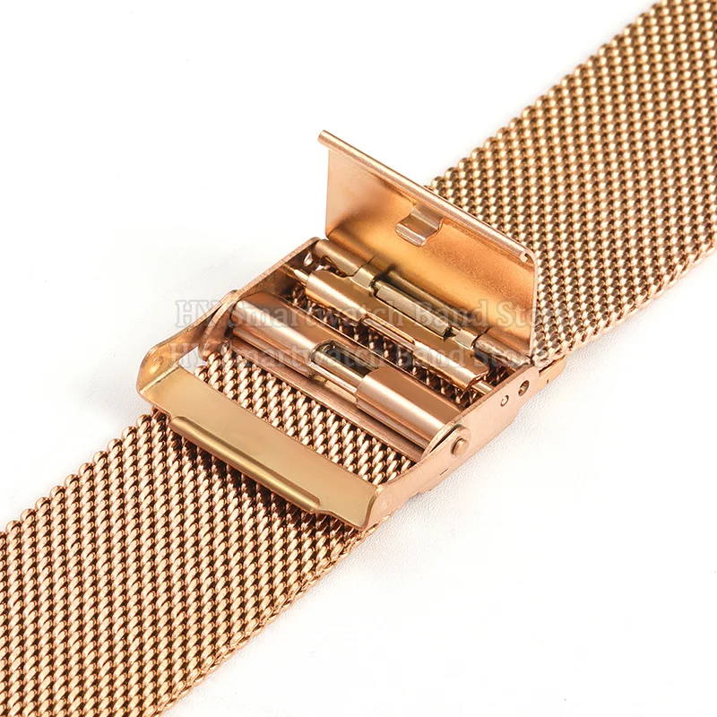 10mm 12mm 14mm 16mm 17mm 18mm 19mm 20mm 21mm 22mm 24mm 0,6mm Milanaise-Mesh-Stahlarmband für Herren und Damen, universelles Schnellverschluss-Armband – Detail 6