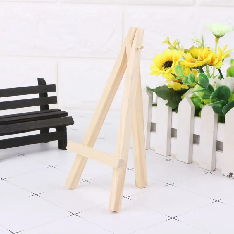 Mini Wooden Easel Meeting Wedding Table Number Name Card Stand for Home Bedroom Living Room Decoration Multifunction