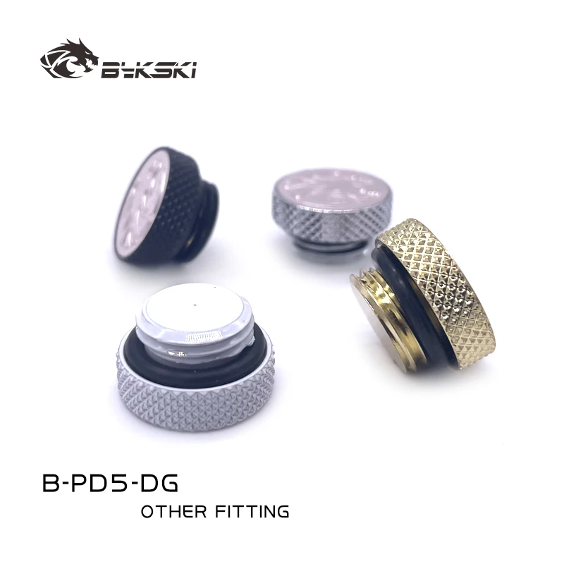 

Металлический герметичный коннектор Bykski G1/4'' для систем водяного охлаждения, латунный концевой фитинг с замком, аксессуар для ПК, черный/серебристый B-PD5-DG
