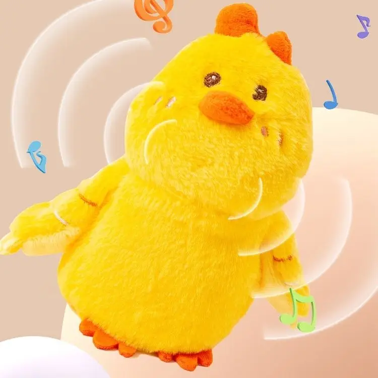 Flappy Parrot Stuffed Animal Plush Toy for Kids Electronic Animated Bird Shake Wings Rechargeable Lifelike Sound Touch Activated