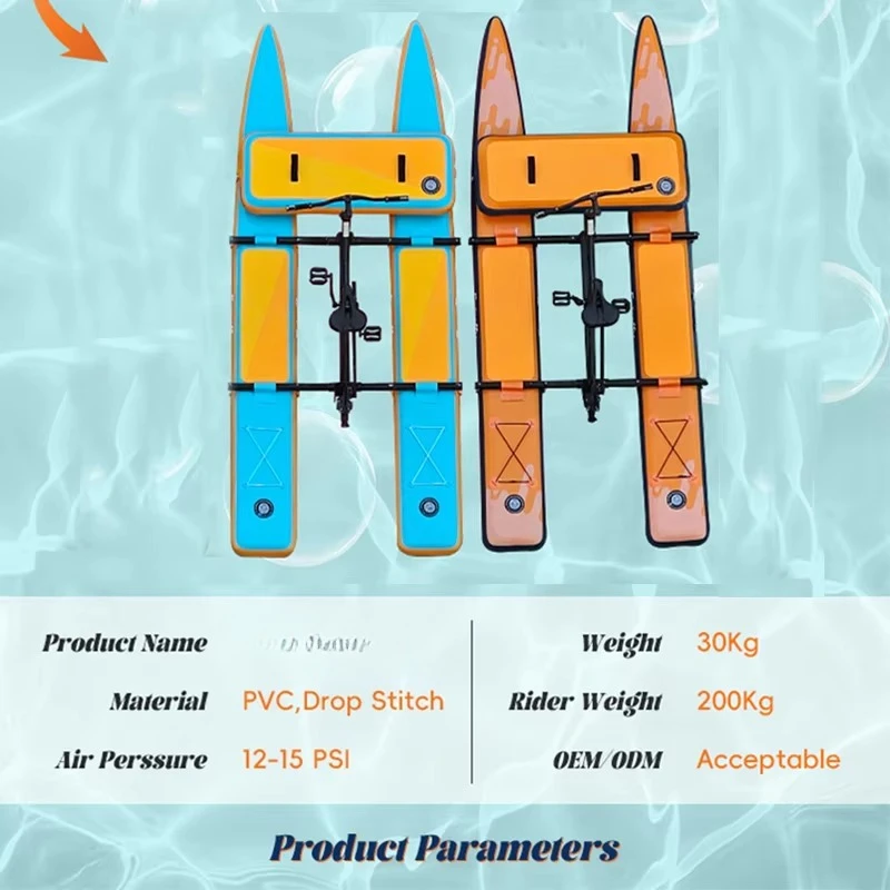 2025 New Collection Inflatable Play Water Cycle Games Floating Sea Bike Swim Dive Gear Accessories Water Sports Equipment for