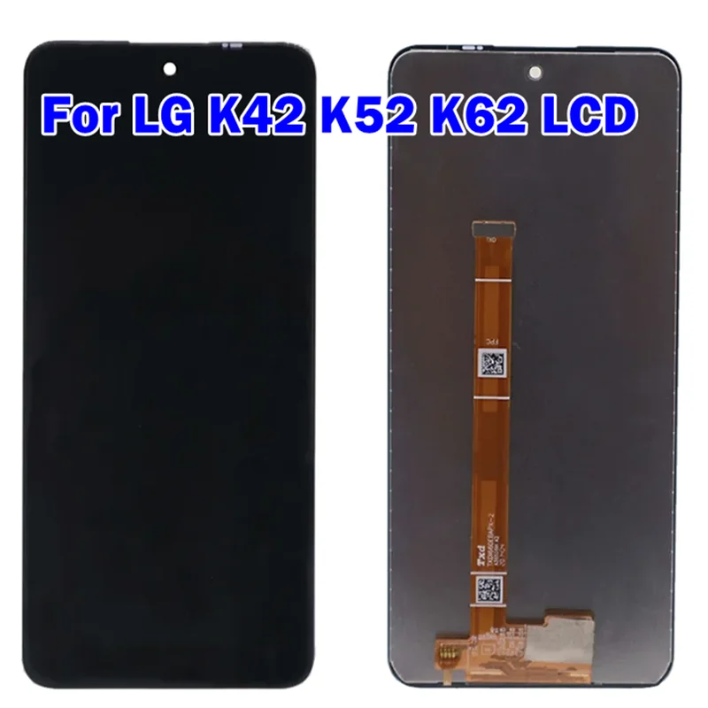 For LG K42 K52 K62  LCD Display Touch Screen Digitizer Assembly For LMK420 LMK520 LMK525 Screen Replacement Parts  With Frame