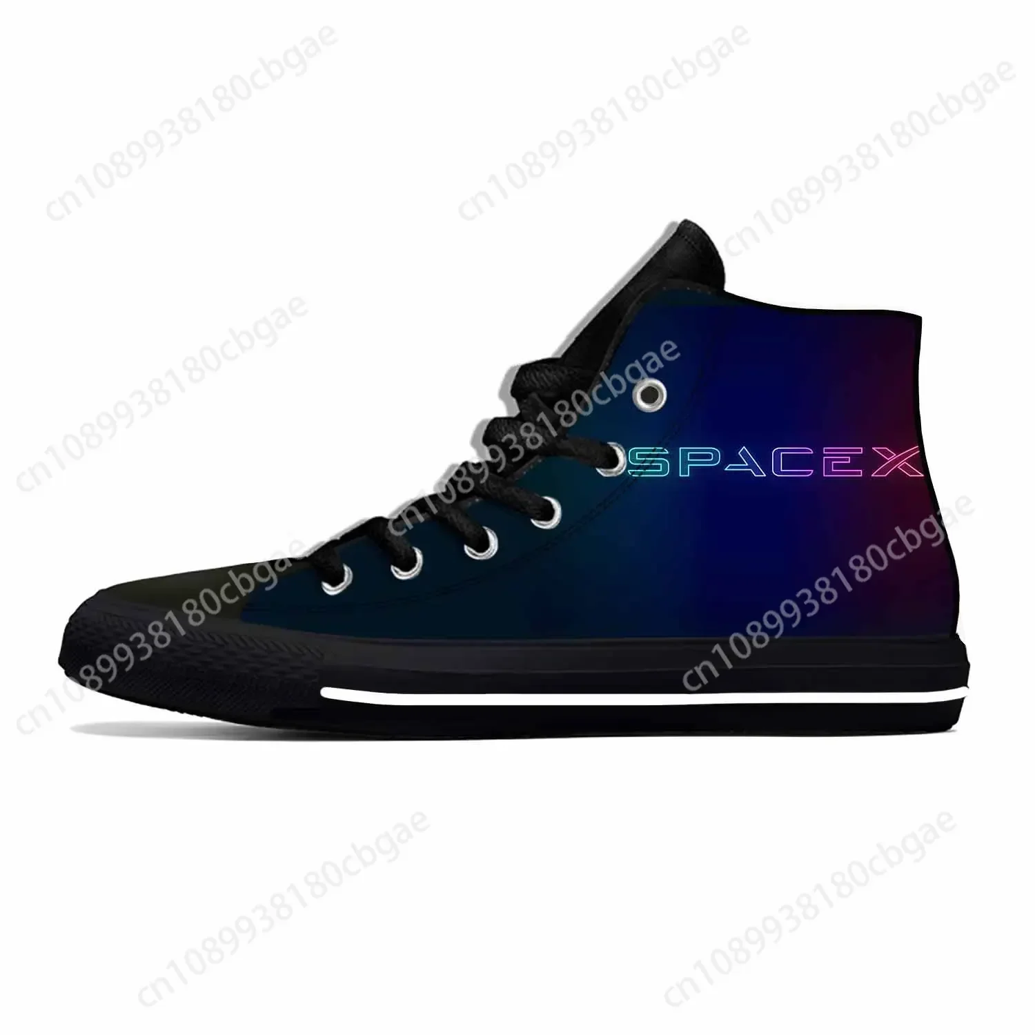 

Anime Manga Cartoon SpaceX Space X Funny Fashion Casual Cloth Shoes High Top Lightweight Breathable 3D Print Men Women Sneakers