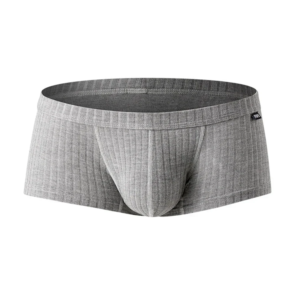 Mens Solid Color Trunks Underpants Pouch Enhancing Low Waist Sweat Breathable Shorts Underwear Comfort Panties Lingeries