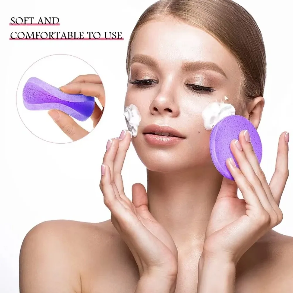 12 pz/set soffio cosmetico compresso tampone pulito per il viso cura della pelle spugna per pulizia trucco strumento per la cura della pelle