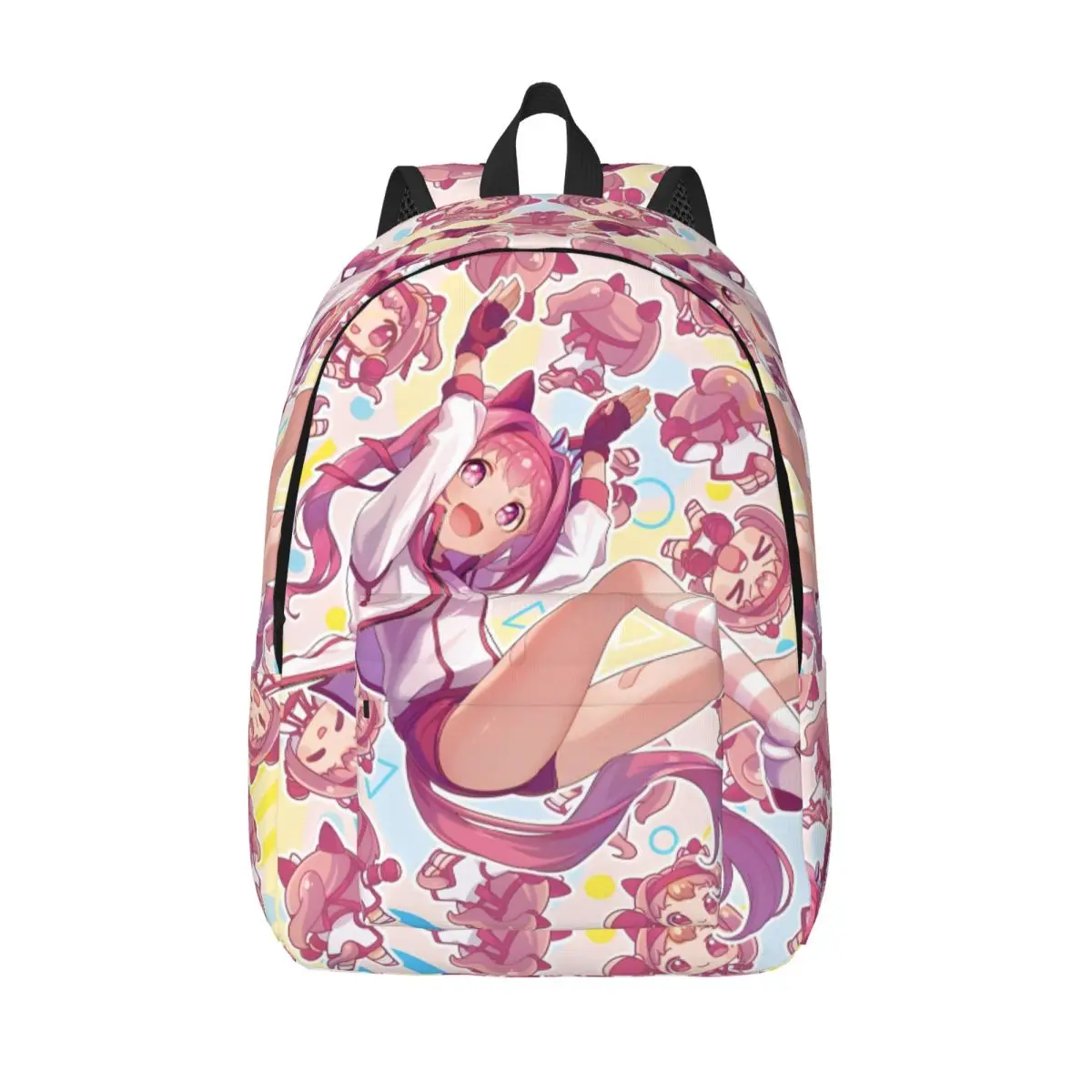 Umamusume Pretty Derby Haru Urara Fashion Backpack with Pocket High School Hiking Travel Daypack Men Women Laptop Canvas Bags