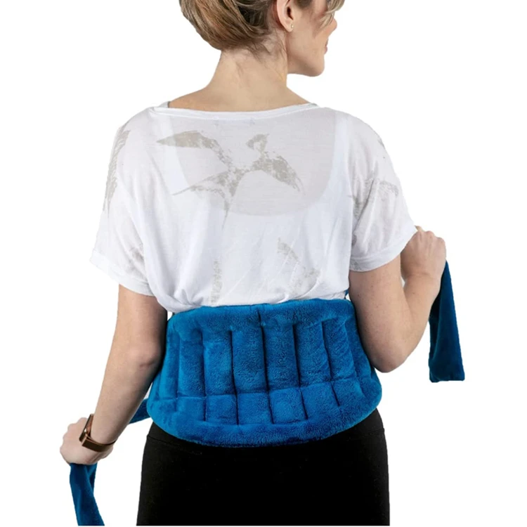 Moist Heating Pad Flaxseed Rice Heat Packs Hot Bag Microwavable Heat Wrap for Neck & Shoulders Lower Back Pain Relief