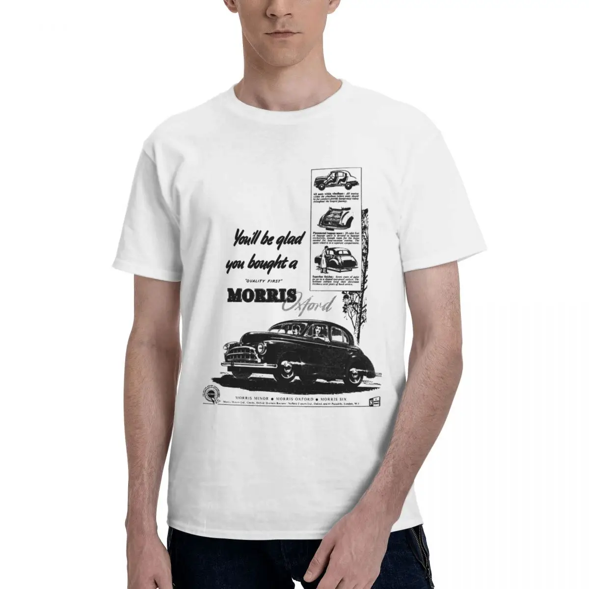 Morris Minor Awesome T Shirt Short Sleeve Gifts Men Women T Shirts Graphic Y2K Clothing