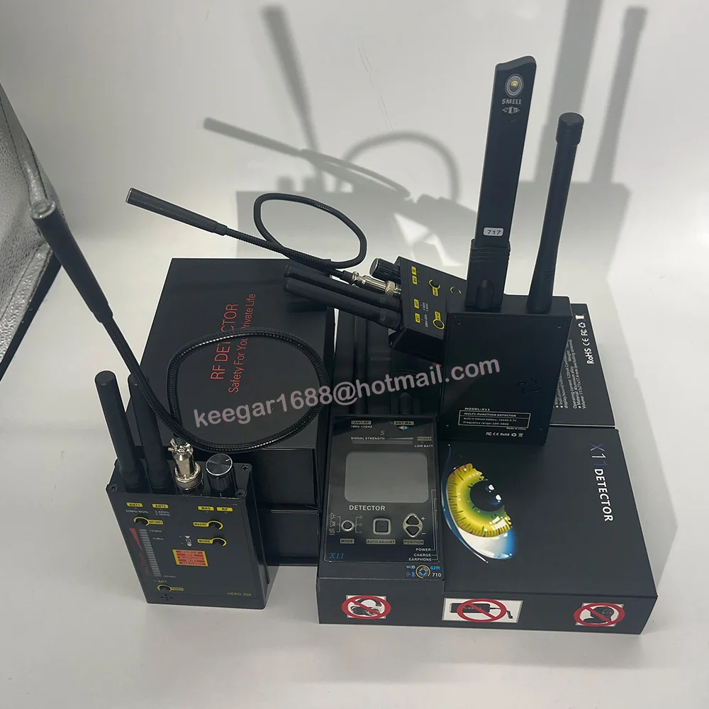 

Professional spy Detector Camera Gps tracker Detection Signal Bug RF/Wifi/Bluetooth/UVF Signal Detector For Meeting room, Travel