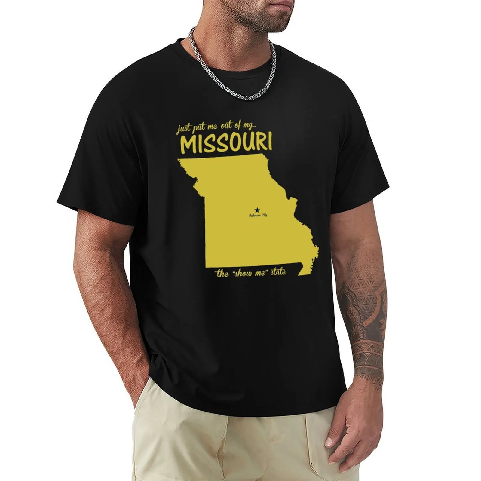 Just Put Me Out of My Missouri T-Shirt Work Duty Casual T-Shirt