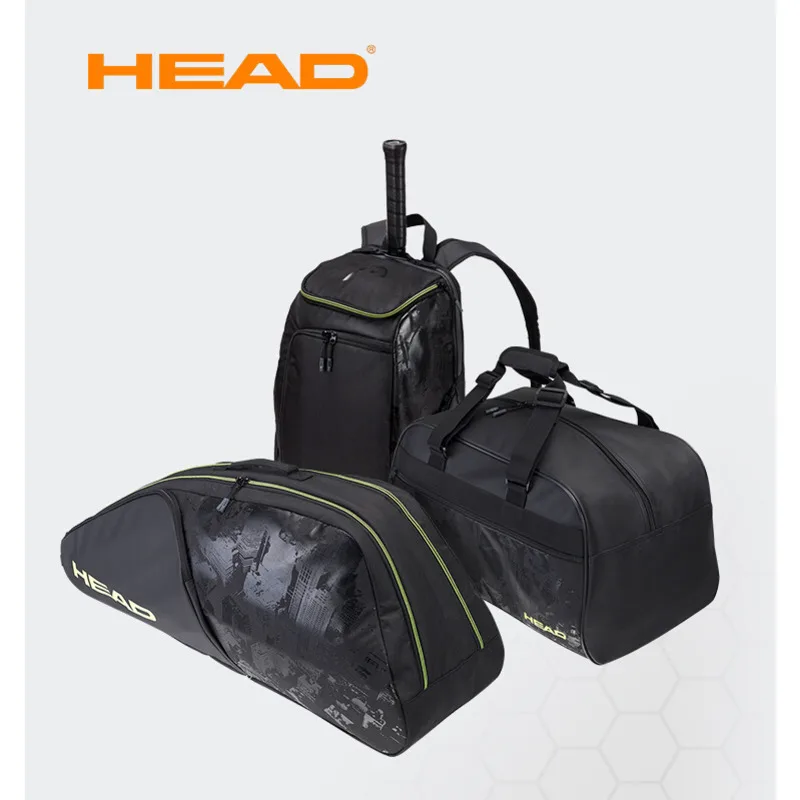 Original HEAD Tennis Bag Extreme Nite Series Tennis Backpack Courtbag 6R Racquet Beach Tennis Racket Padel Tenis Badminton  Bag