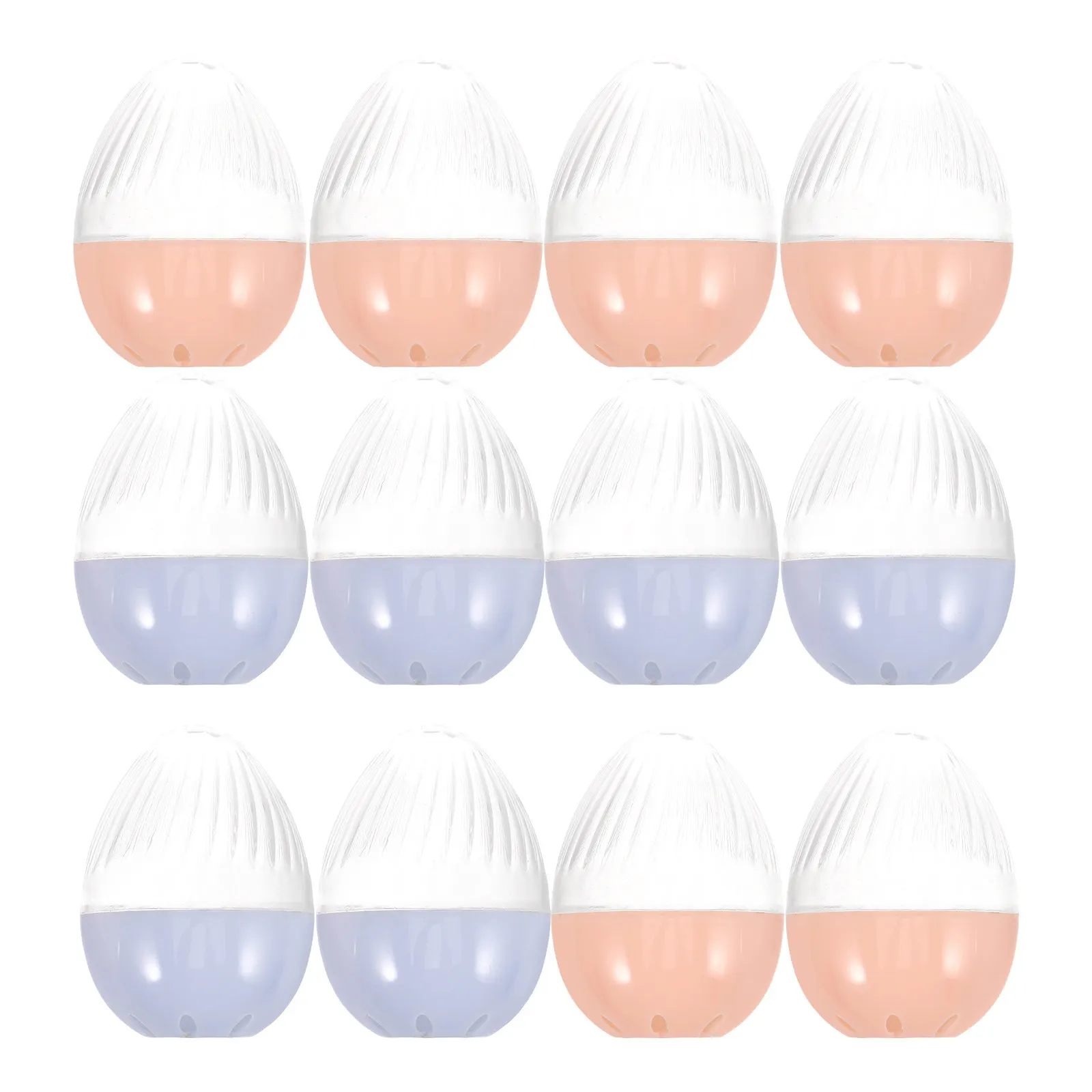 12Pcs Transparent Plastic Egg Shape Watch Box Single Watch Display Case Portable Clear Organizer Storage Container