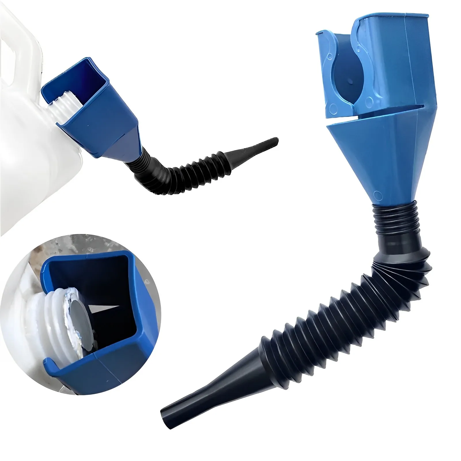 Blue Plastic Car Motorcycle Refueling Gasoline Engine Oil Funnel Filter Transfer Tool Oil Change oil Funnel For Motorcycle