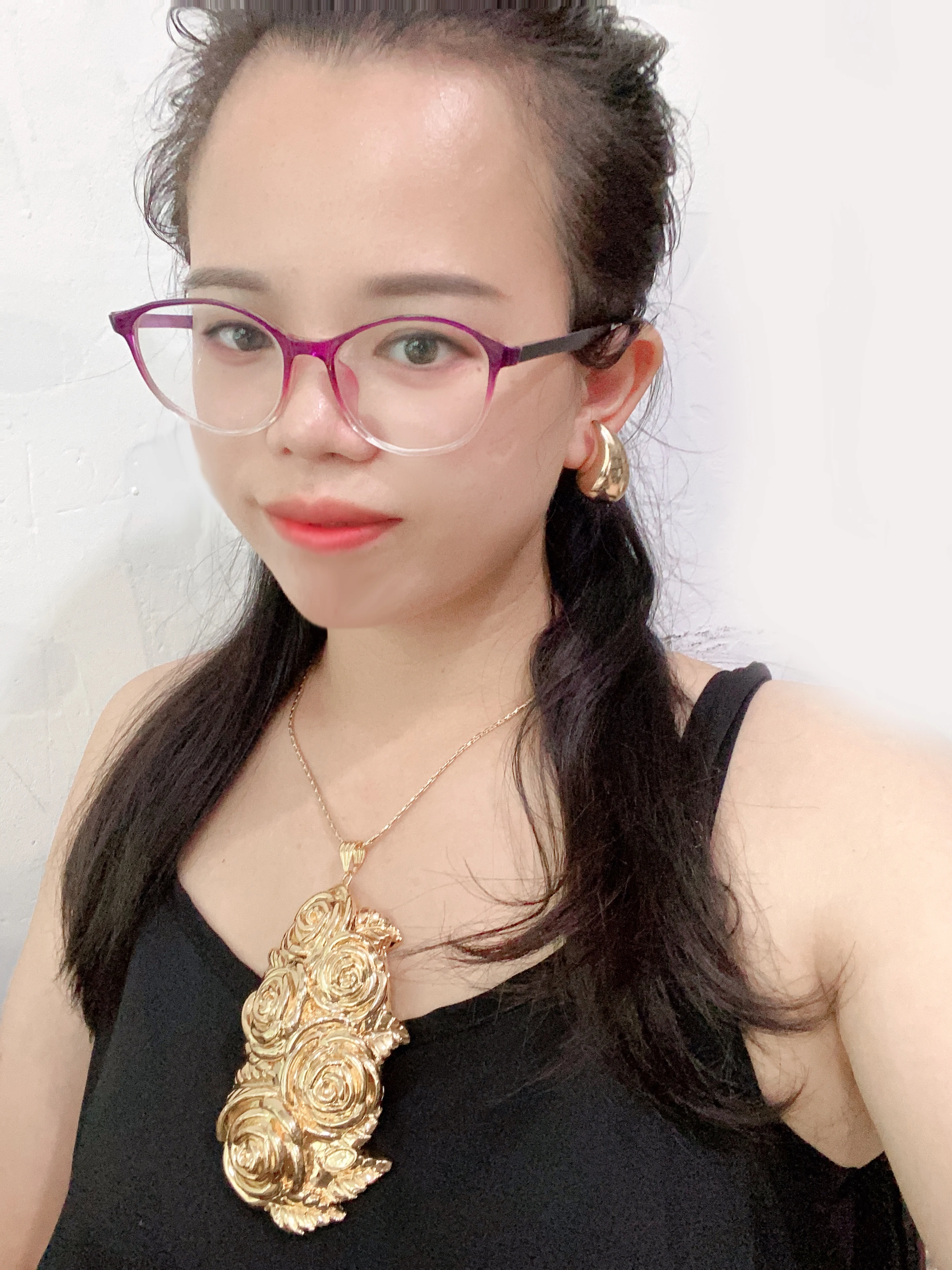 Big Rotatable Flower Sign Pendant Necklace Women Rapper Hip Hop Punk Long Chain Necklace Women Statement Gift