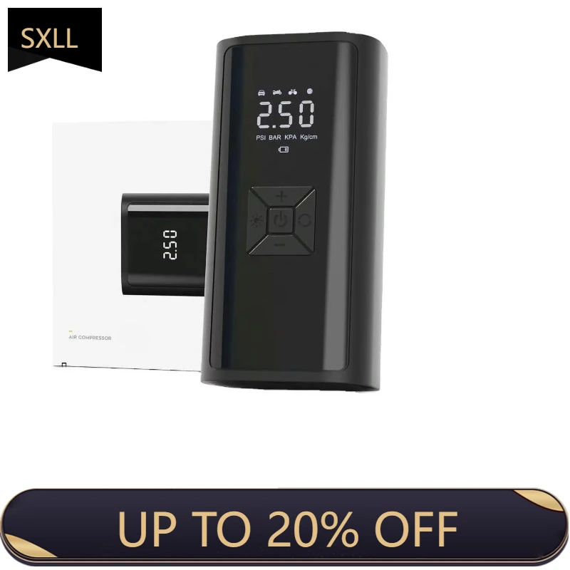 

SXLL Wireless Car Tire Inflators Air Pumps Portable Air Compressors Four Pressure Light Emitting Diodes Automatic Stop 150 psi F