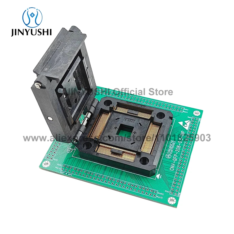 

Clamshell IC51-2084-1052-5 QFP208/DIP208 QFP208 YAMAICHI spacing 0.5mm IC Burning seat Adapter Test Socket test bench