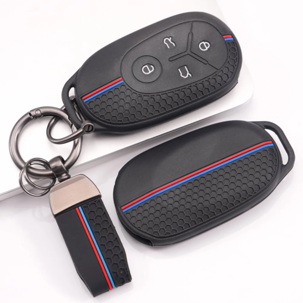 Smart Key Shell With Keychain For Geely EX2 GEOME EX2 MMEX2 Max Xingyuan Galaxy Light Star Wishes Proton EMAS Smooth Finish