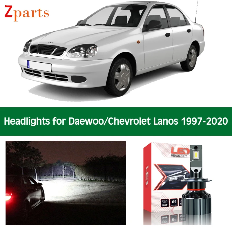 

Car Bulbs For Daewoo Chevrolet Lanos LED Headlight Headlamp Low High Beam Canbus Auto Lights Front Lamp Lighting 12V Accessories