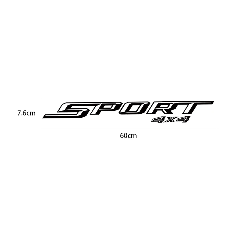 

2PCS Automobile Trunk Side Vinyl Film Car Sport 4x4 Stickers For Toyota SPORT 4X4 Auto Body Decor Decals Car Accessories