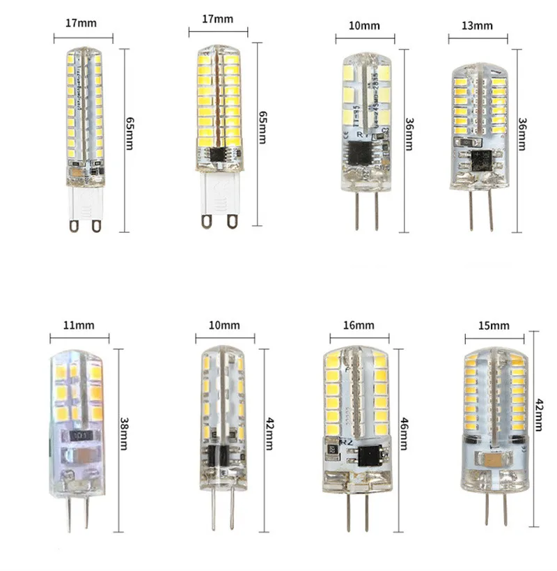 Lampe de remplacement halogène G9 30/40W, 64 perles, 104, 152, 220V, SMD 2835, 3014