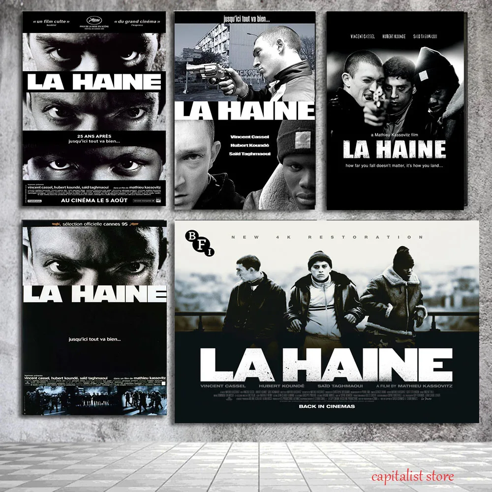 1995 La Haine Movie Print Art Canvas Poster For Living Room Decor Home Wall Picture