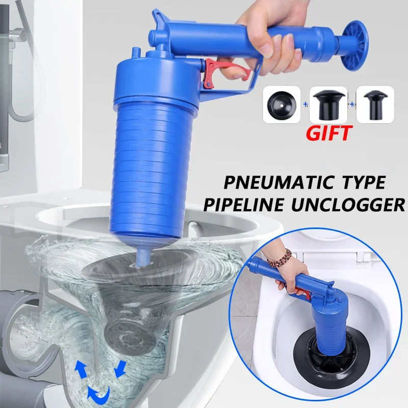 

Air Pump Pressure Unblocker Pipe Plunger Drain Cleaner Sewer Sinks Basin Pipeline Clogged Remover Kitchen Toilet Cleaning Tools