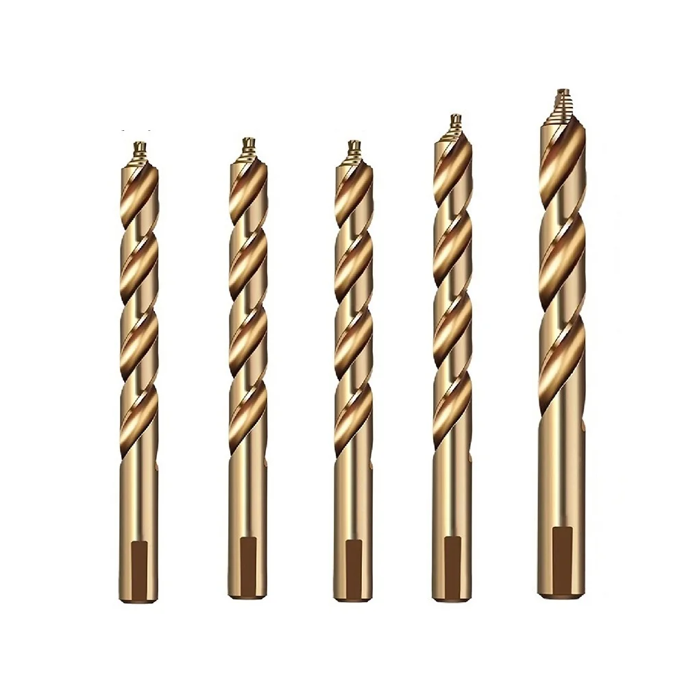 Innovative Chip Removal Design in 5PCS M35 Cobalt Straight Step Drill Bits Ensures Smooth Operation on Hard Surfaces