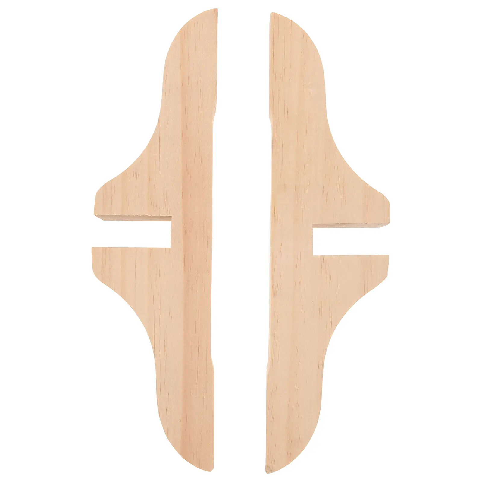 

2pcs Room Divider Support Feet Wooden Base Thickened Bracket Home Office Screen Partition Stand Wear-Resistant Divider Clamps